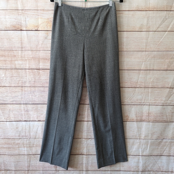 Ralph Lauren Black Label Size 8 Grey Classic Dress Pants Side Zip St Wide Leg - Picture 10 of 10